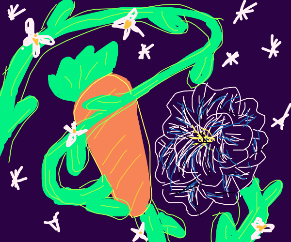 The King of Carrot Flowers Drawception