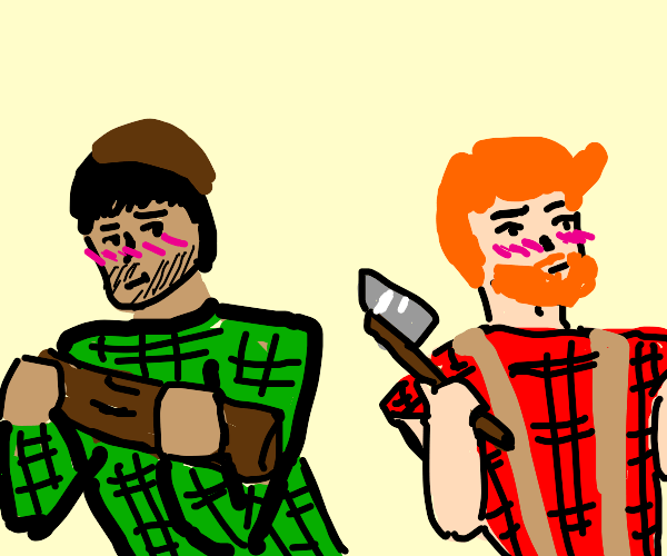 Gay Lumberjack Drawception