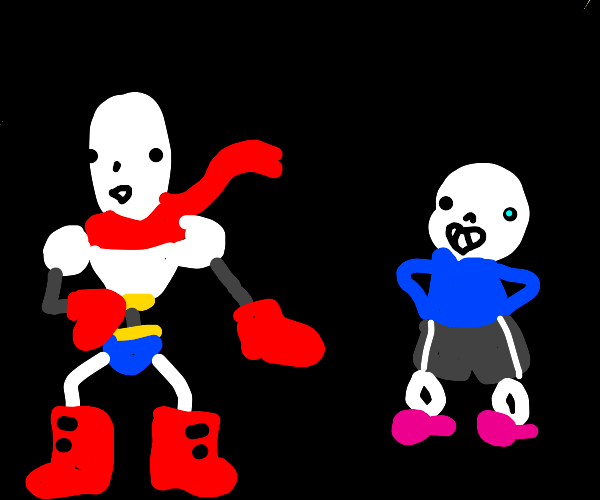 Live action Sans Undertale Drawception