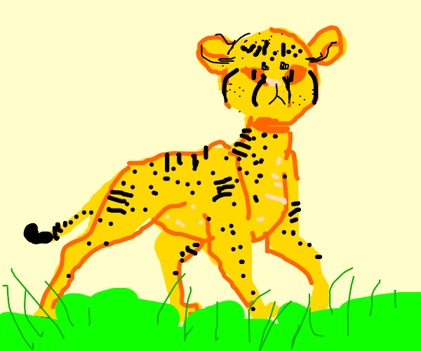 Cheetah Concept Art Drawception