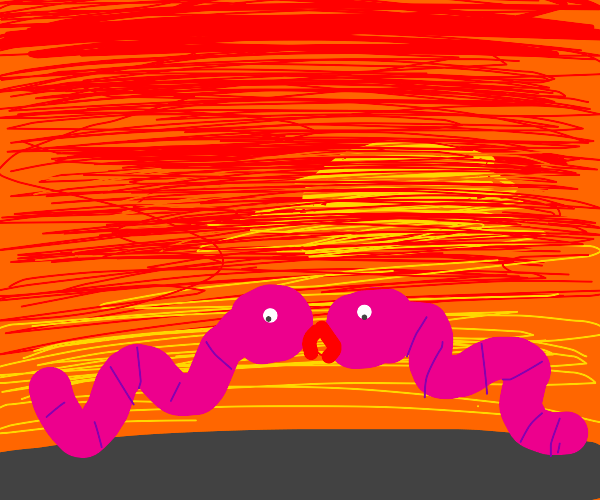 Worms in love Drawception
