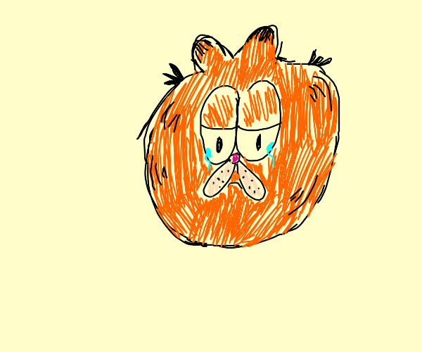 Sad Garfield Drawception