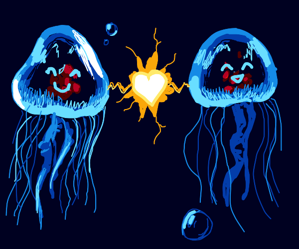 Jellyfish Hugging Drawception