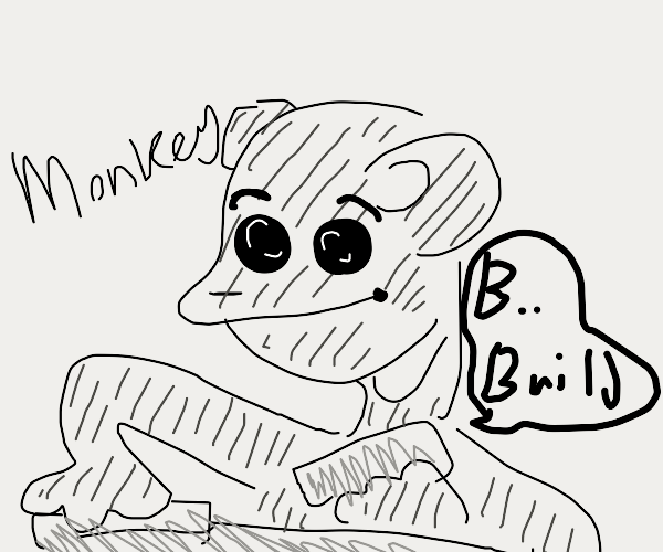 Ape Building Drawception