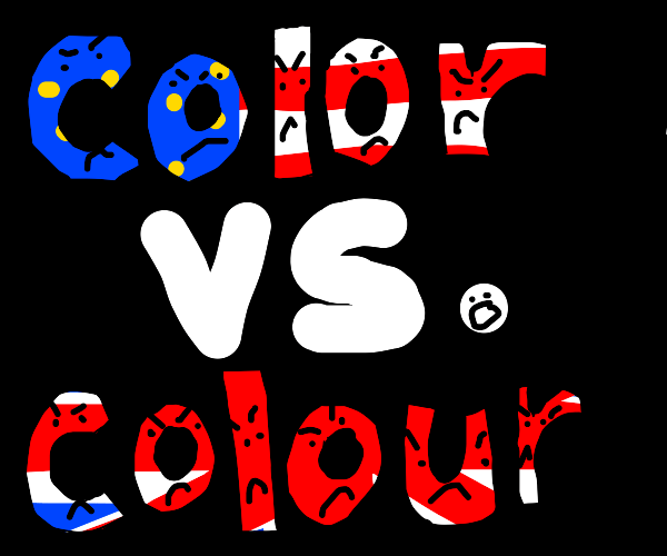 american color VS british colour Drawception