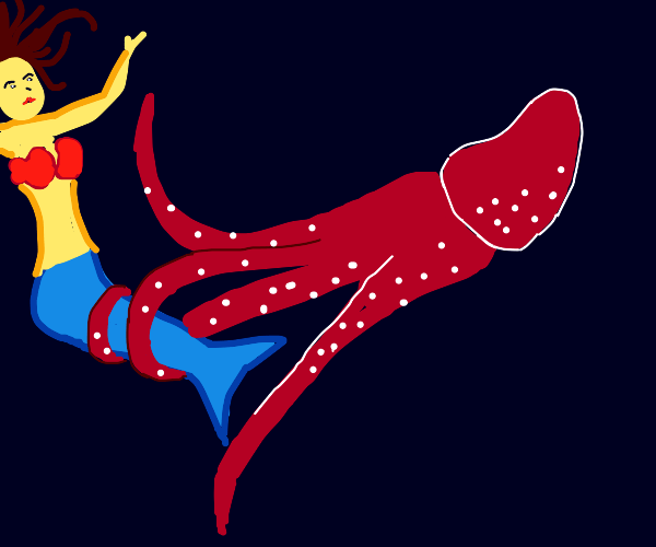 Little Mermaid meets Lovecraft Drawception