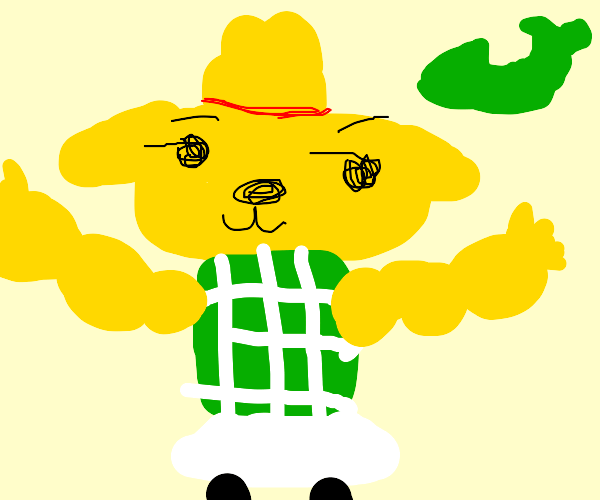 buff isabelle from animal crossing Drawception