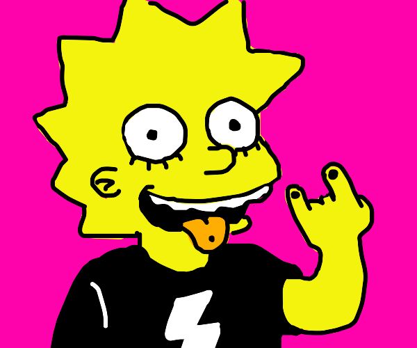 goth lisa simpson Drawception