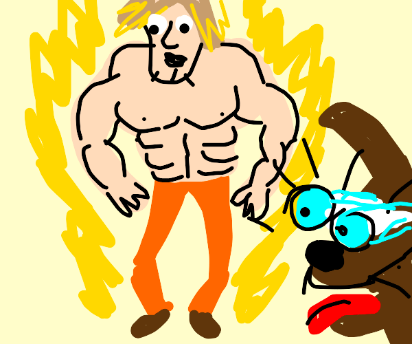 Shaggy using 100 percent of his true power Drawception