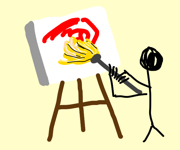 Painting with a Mop Drawception