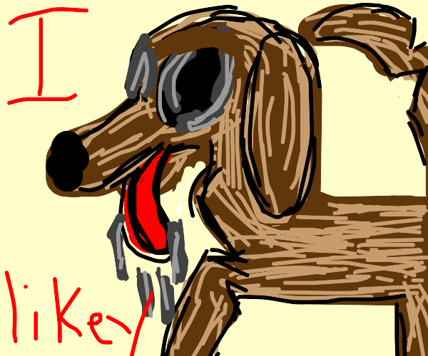 creepy dog Drawception
