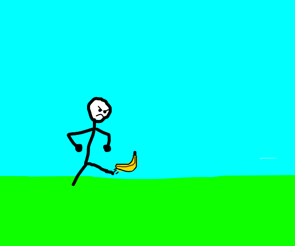 Superwoman punches Banana Drawception