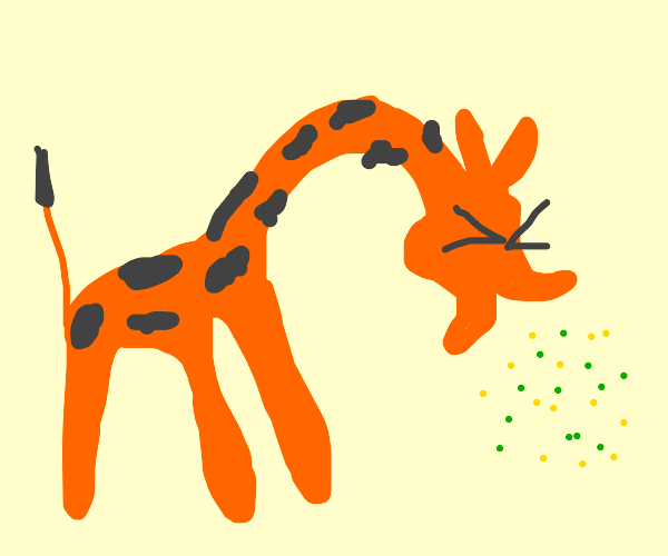 Giraffe Sneezing Drawception
