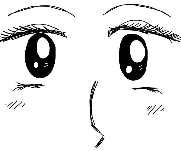 Anime eye zoom Drawception