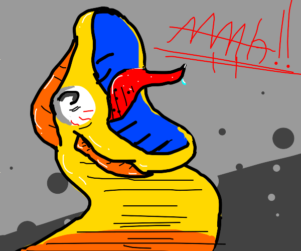 Eel jogging with Gum Drawception