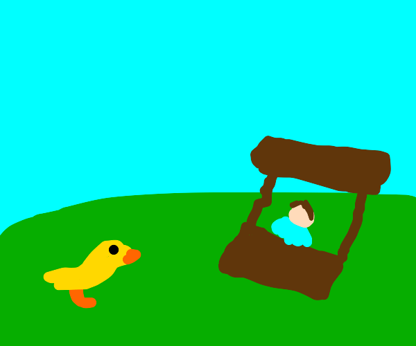 The Duck Came up to the lemonade Stand Drawception