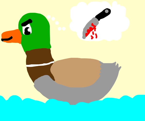 Duck with PTSD Drawception