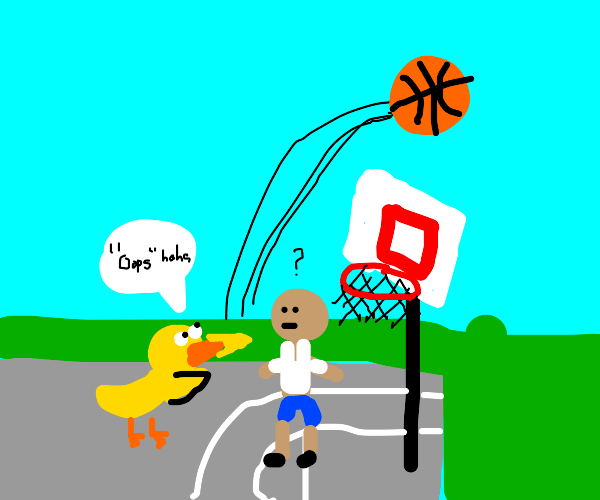 Duck Throwing the Sport Drawception