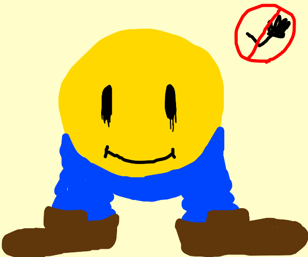 Emoji wearing Pants Drawception