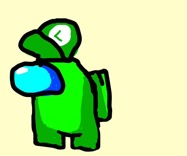 there’s a luigi among us(game) Drawception