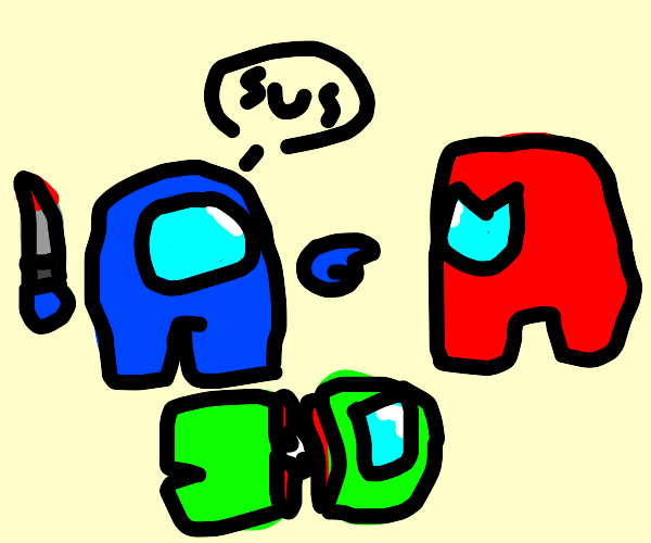 Red is kinda sus tho Drawception