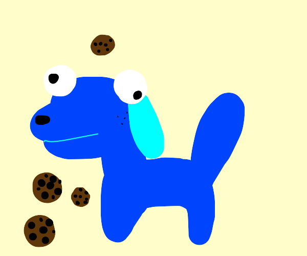 Cookie Monster dog Drawception