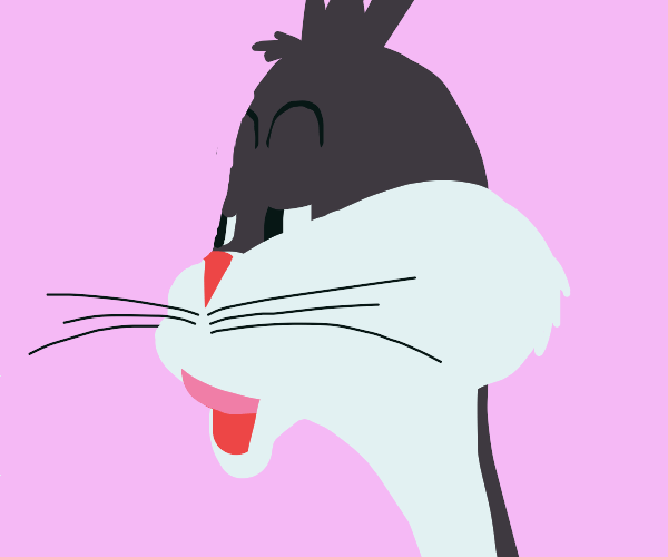 Bugs Bunny saying no meme format Drawception