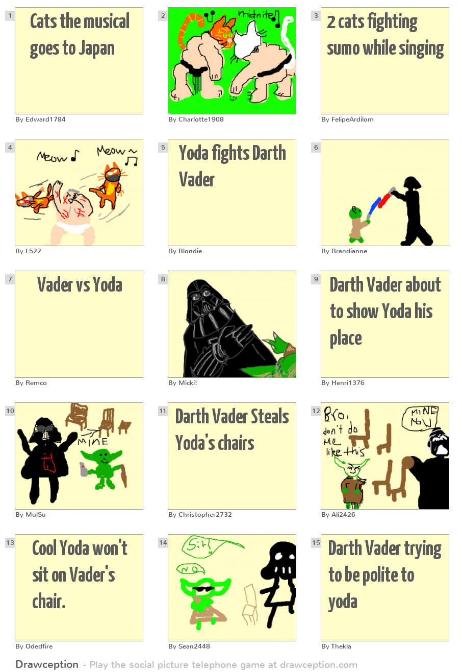 Cats the musical goes to Japan Drawception