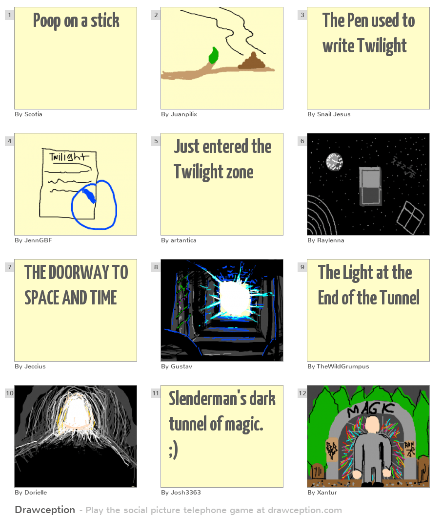 Poop on a stick Drawception