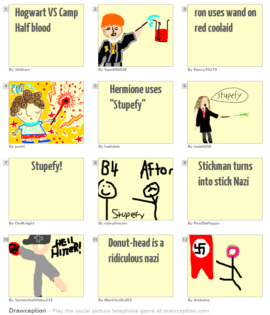 Hogwart VS Camp Half blood Drawception