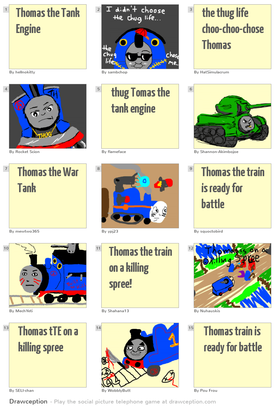 Thomas the Tank Engine - Drawception