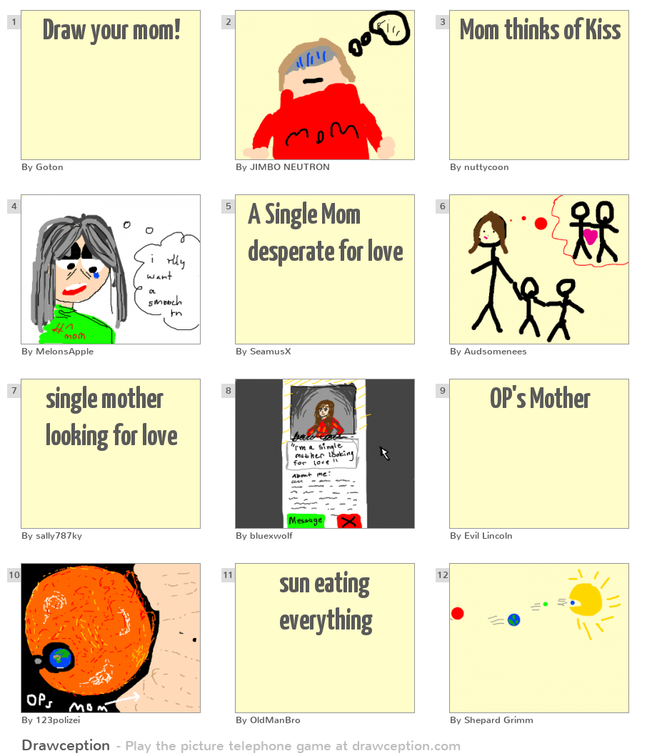 Draw your mom! Drawception
