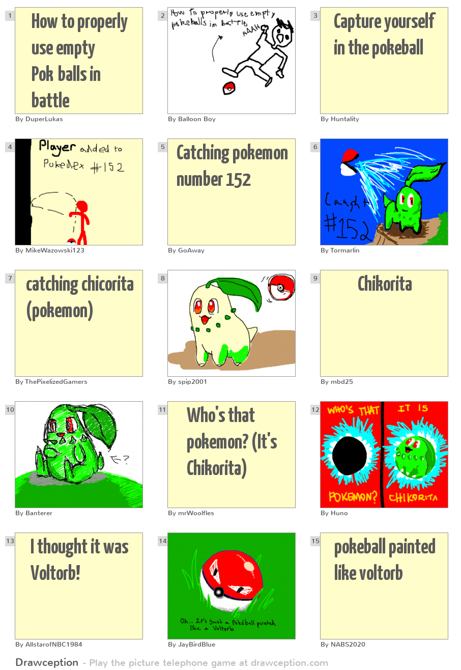 How to properly use empty Pokéballs in battle Drawception