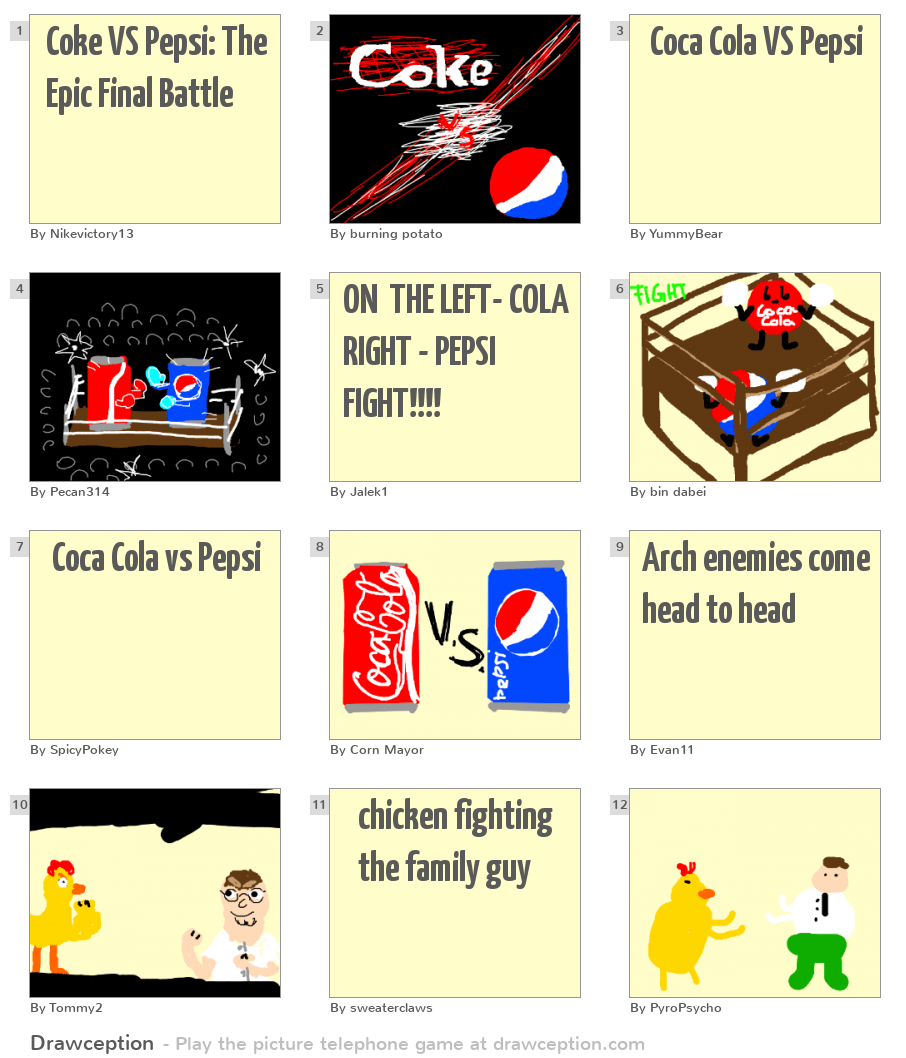 Coke VS Pepsi The Epic Final Battle Drawception