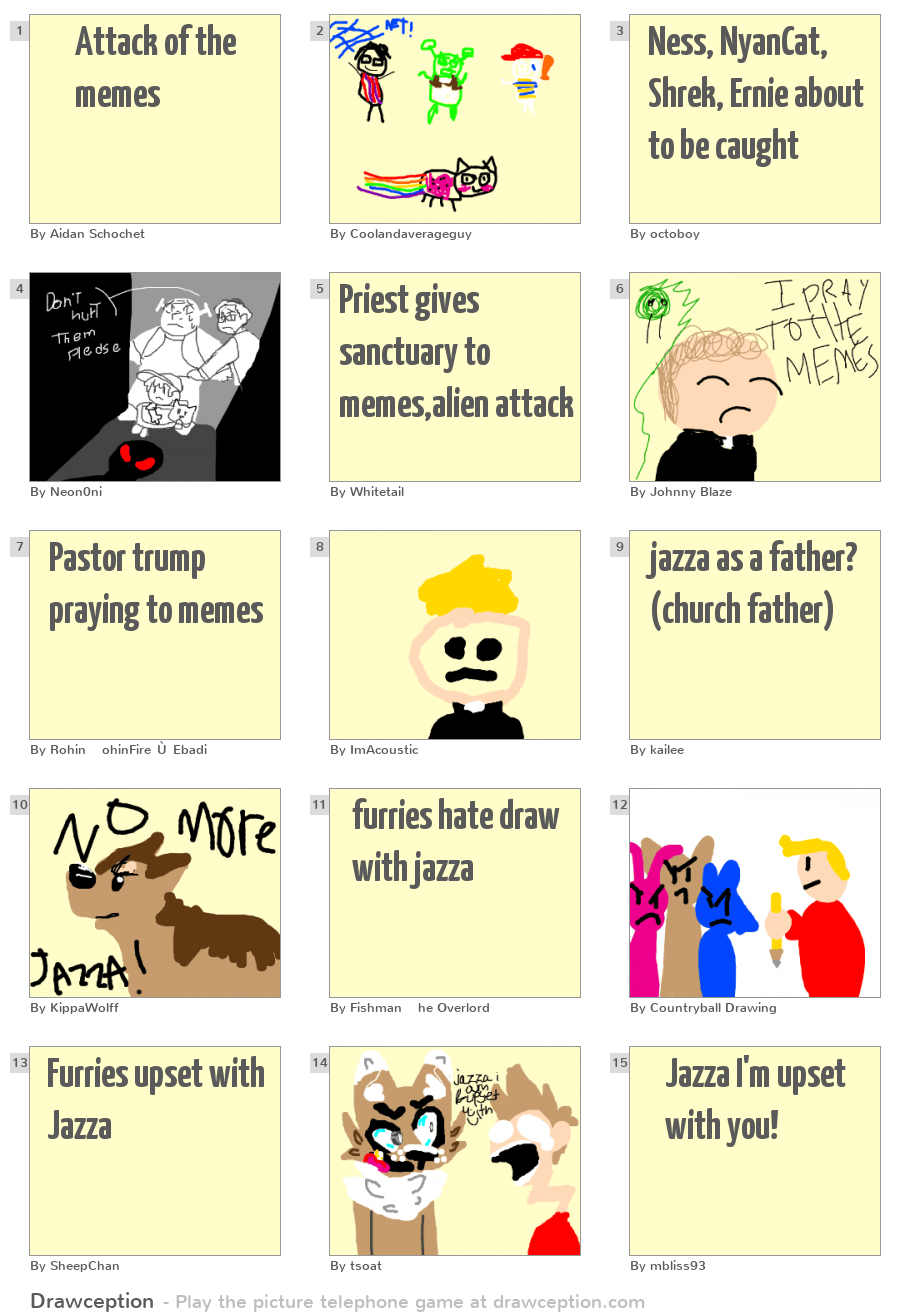 Attack of the memes Drawception