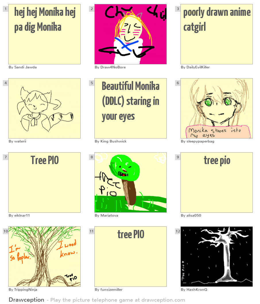 hej hej Monika hej pa dig Monika Drawception