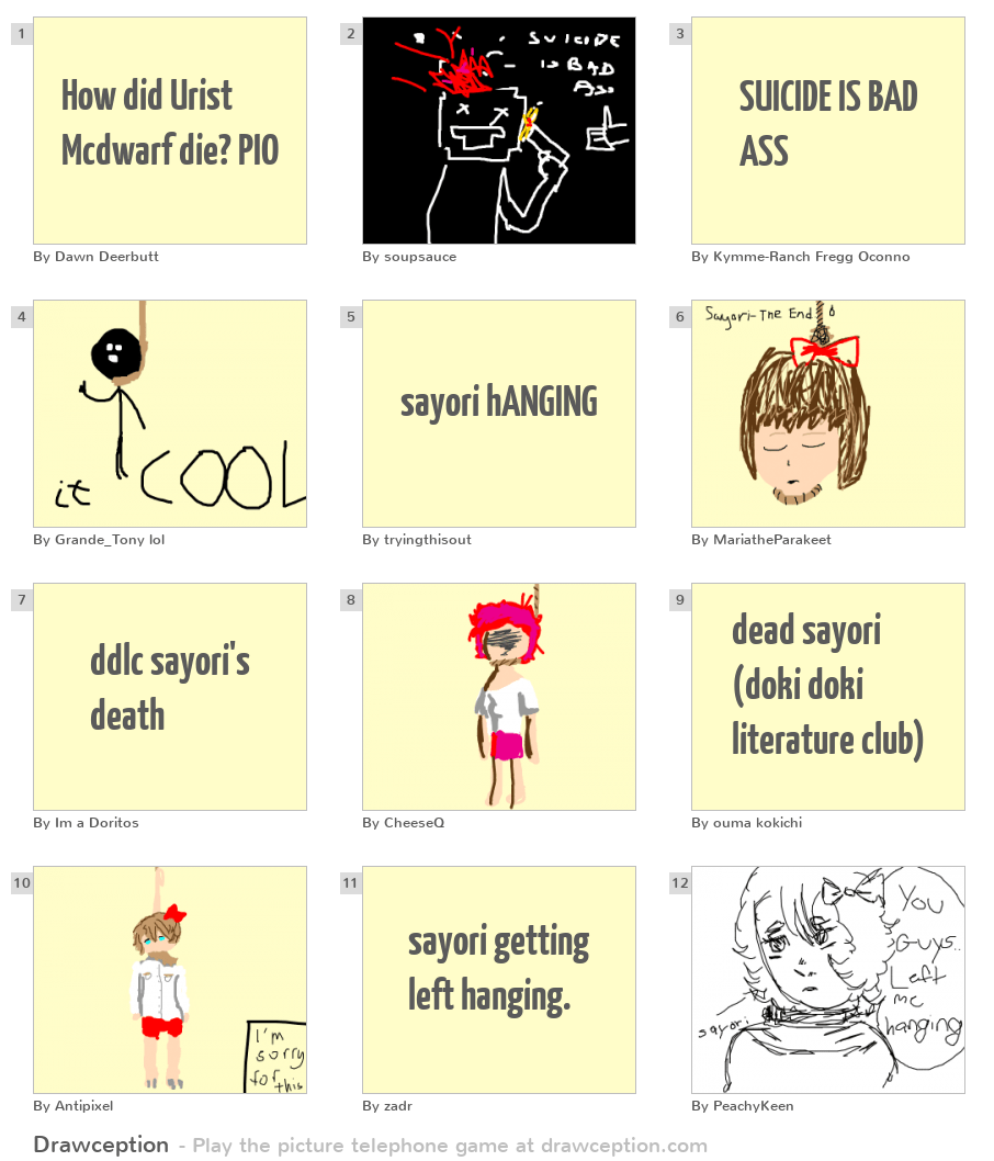 How did Urist Mcdwarf die? PIO Drawception