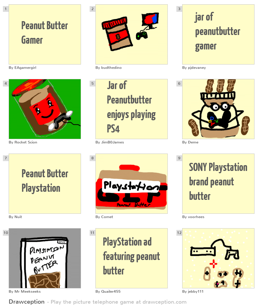 Peanut Butter Gamer Drawception