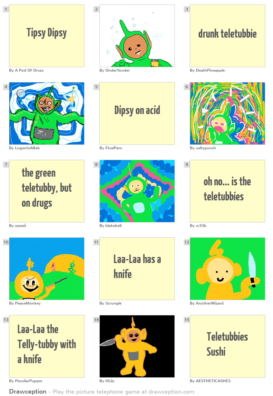 Tipsy Dipsy Drawception