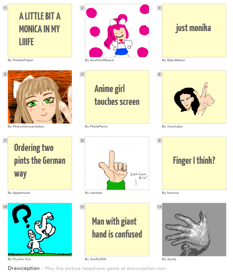 A LITTLE BIT A MONICA IN MY LIIIFE Drawception