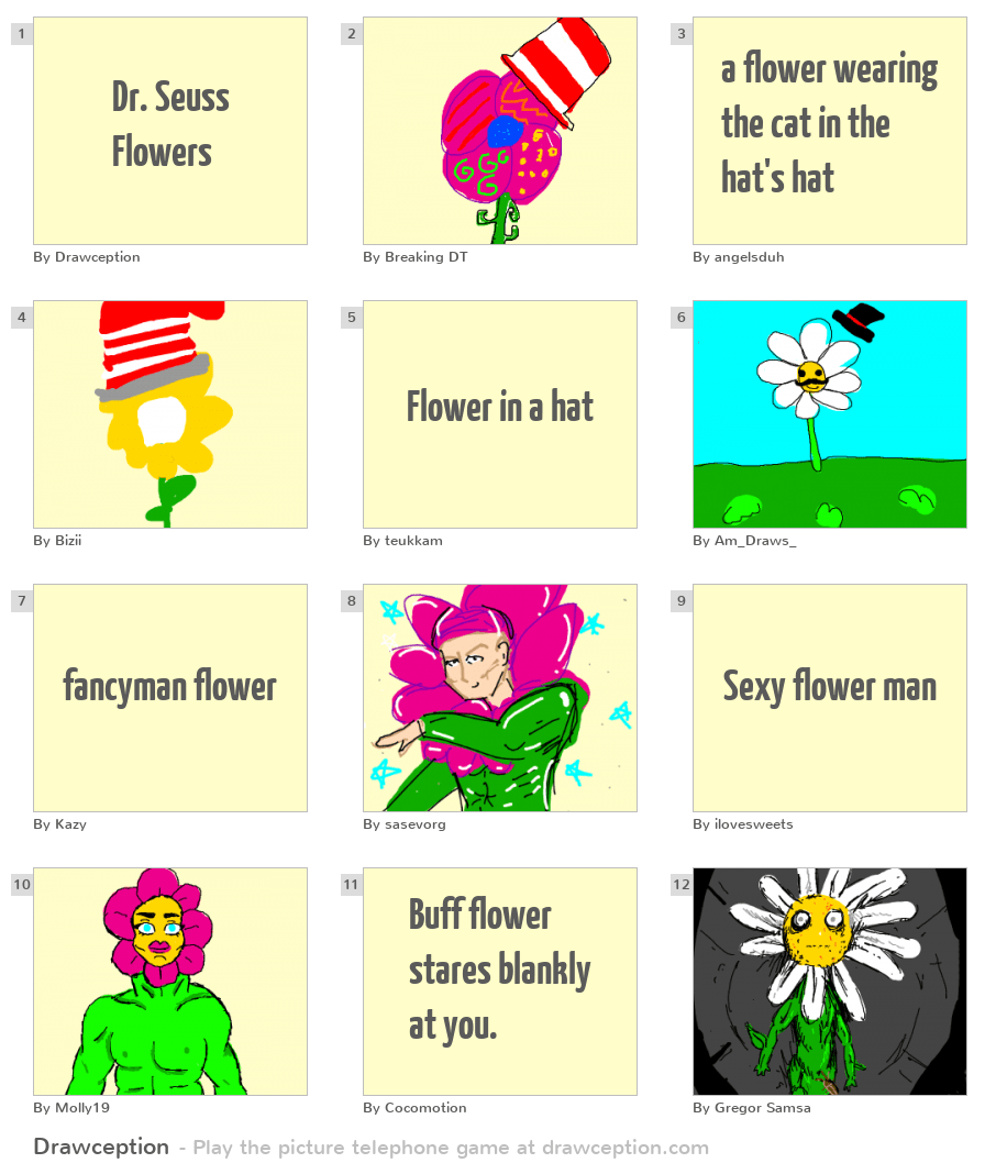 Dr. Seuss Flowers - Drawception
