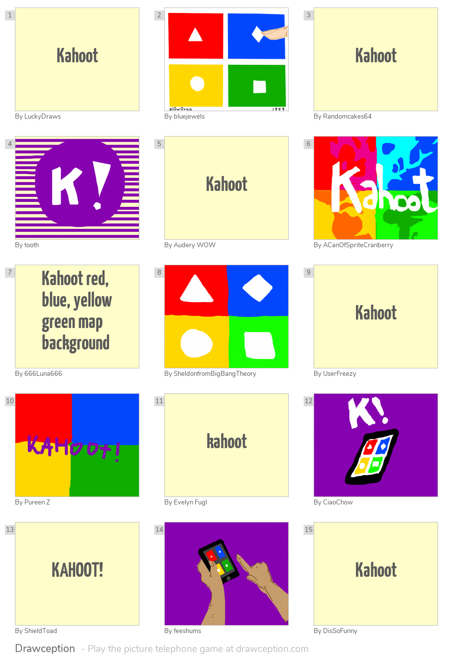 Kahoot Drawception