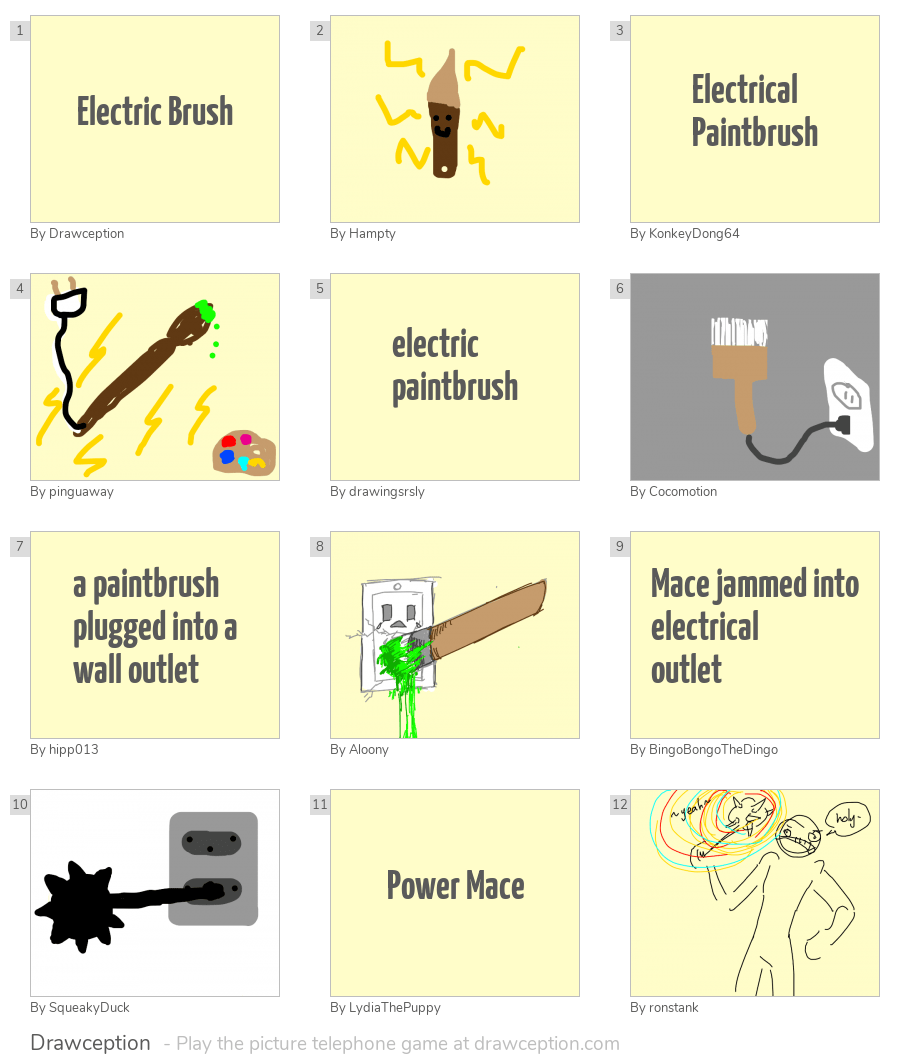 Electric Brush Drawception