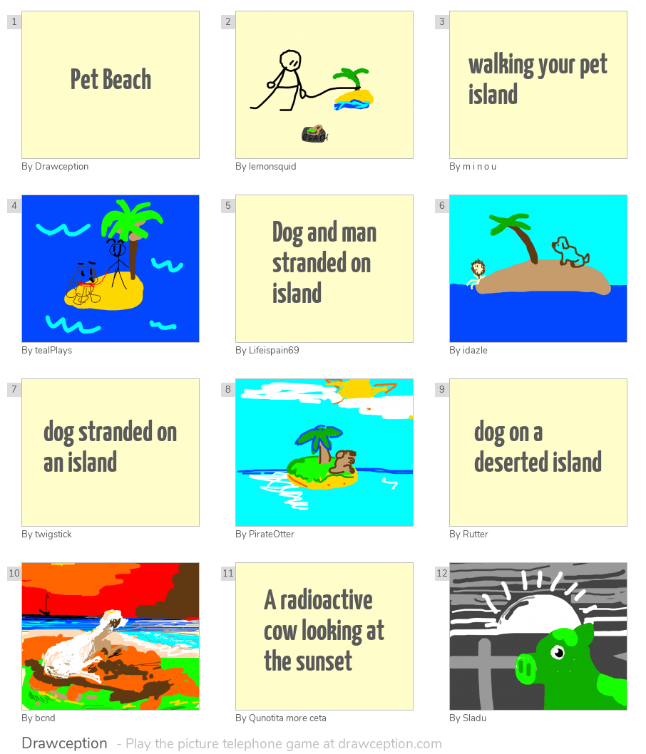 Pet Beach Drawception