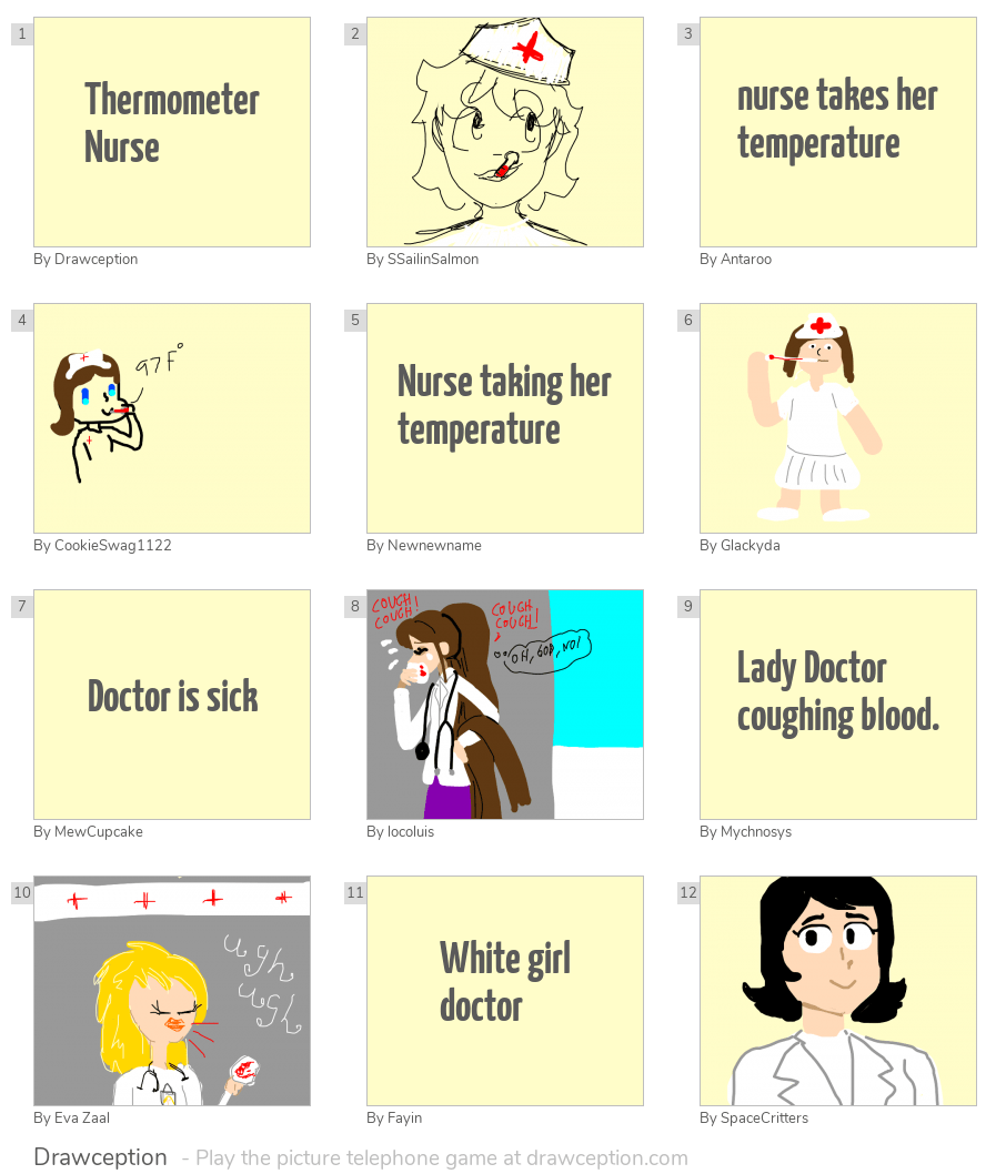 Thermometer Nurse Drawception