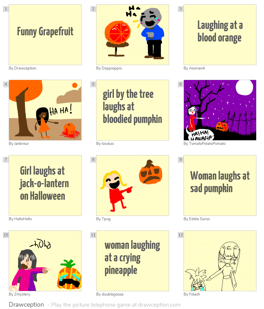 Funny Grapefruit Drawception