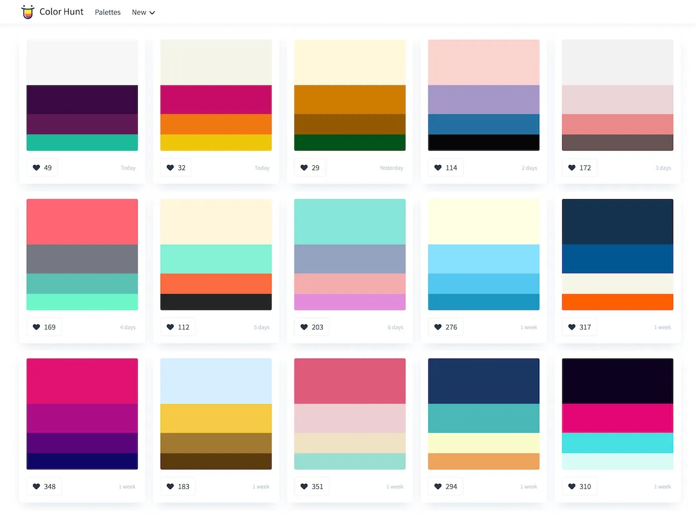 Starting a side project The story of Color Hunt Dribbble Design Blog