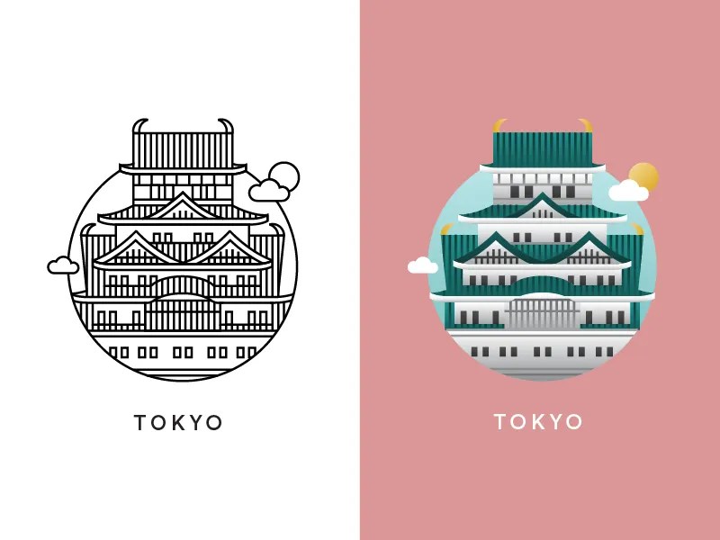 Tokyo icon by Befoolish on Dribbble