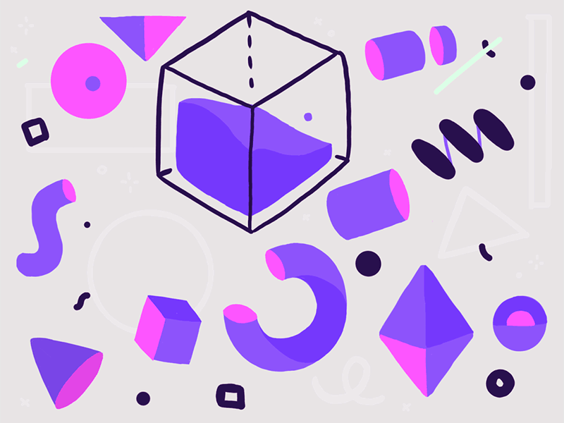 random shapes and more things by BINH on Dribbble