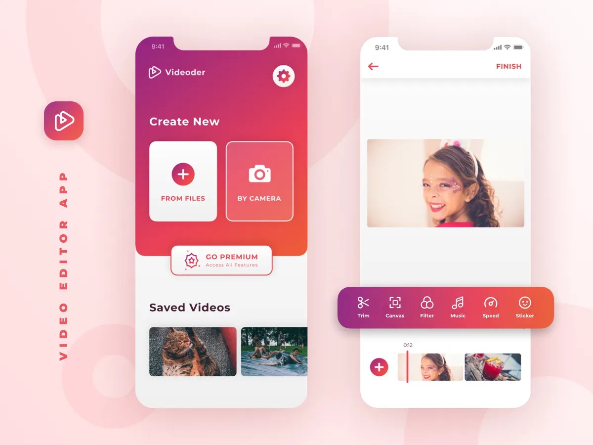 Video Editor Home Screen by Maple Labs on Dribbble